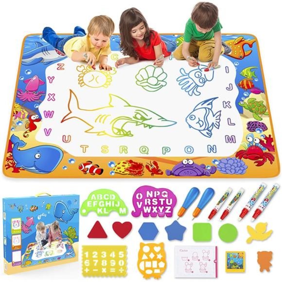 Water Doodle Mat - Kids Painting Writing Doodle Toy Mat-Color Doodle Drawing Mat - Picture 1 of 6